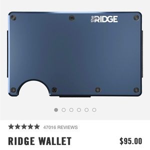 Ridge RFID blocking wallet